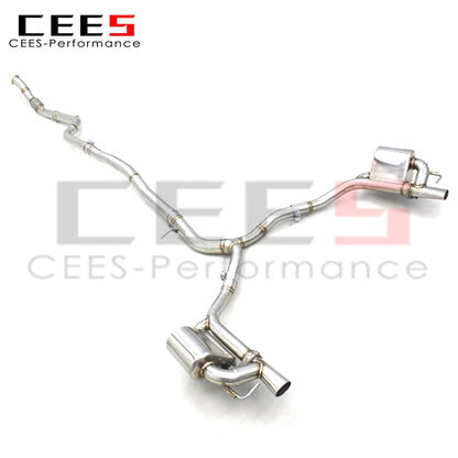 CEES Catback Exhaust Pipe For Mercedes-Benz AMG GT53 3.0T 2019-2023 Car Exhaust System Stainless Steel Pipes no cat downpipe