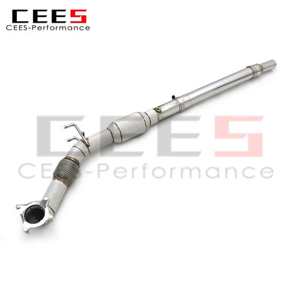cees Exhaust Downpipe for VW GOLF 5/V GTI 2004-2009 Racing Stainless Steel Exhaust System Flow Catted Downpipe with Catalyst