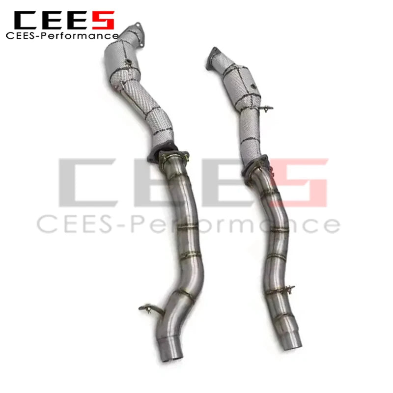 cees for Porsche Cayenne 957 3.6/4.8T 2006-2010 Stainless Steel Downpipe Exhaust System