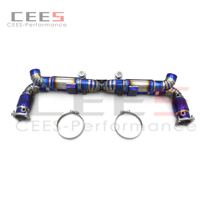 CEES Catback Exhaust System Titanium Performance Exhaust Pipe Muffler For Porsche 911 997/997.2 Turbo S 3.8T 2010-2012