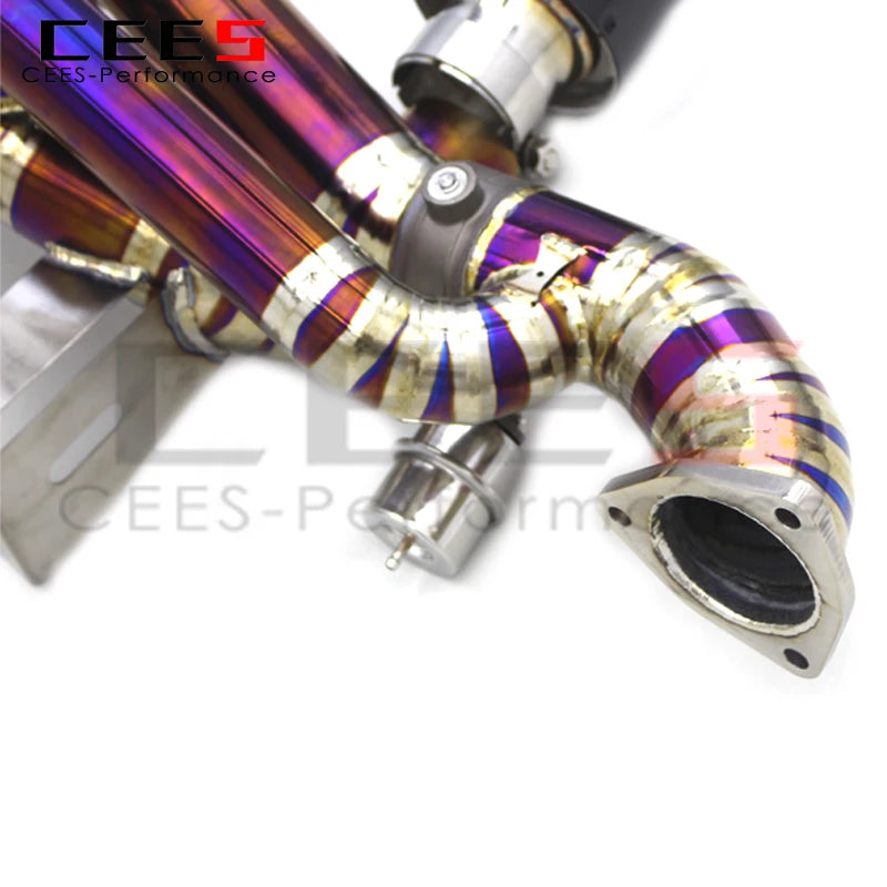 CEES Catback Exhaust System For Porsche 718 Cayman GT4 RS 4.0L 2019-2023 Titanium Exhaust Pipe Muffler Escape