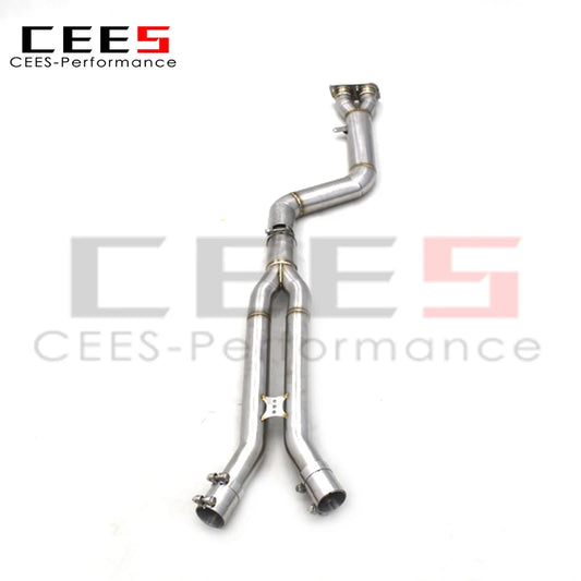 CEES Mid Pipe Stainless Steel Exhaust Pipe For BMW X3M/X4M F97/F98 3.0T 2019-2023 High Performance  Exhaust System