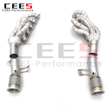 CEES Exhaust Manifold High Performance Exhaust Pipe downpipes For Lamborghini Huracan LP580/LP610 5.2L 2014-