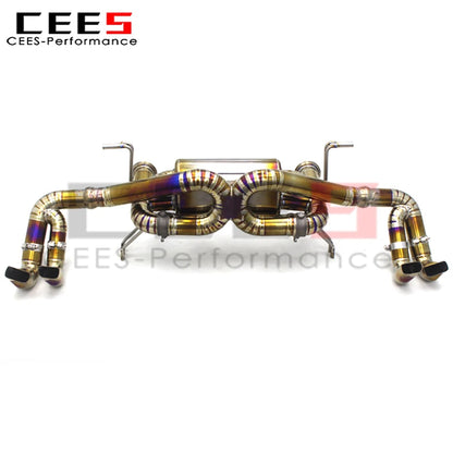 cees for Audi R8 V10 5.2 2016-2019 Catback Valved Sport Exhaust System