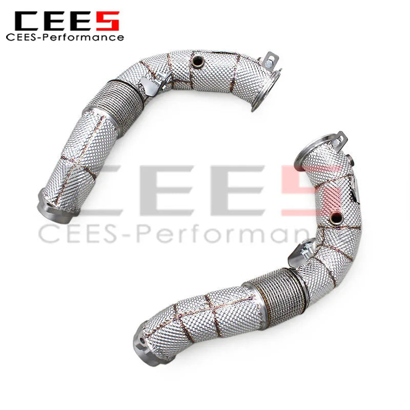 BMW X5M/X6M E70/E71 4.4TT 2010-2014 Stainless Steel Heat shield Downpipe Exhaust System