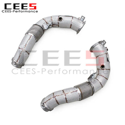 BMW X5M/X6M E70/E71 4.4TT 2010-2014 Stainless Steel Heat shield Downpipe Exhaust System
