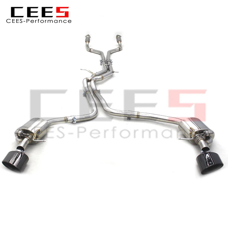 CEES exhaust pipes Catback Exhaust For Audi A7 3.0T 2012-2023 304 Stainless Steel Performance exhaust valve