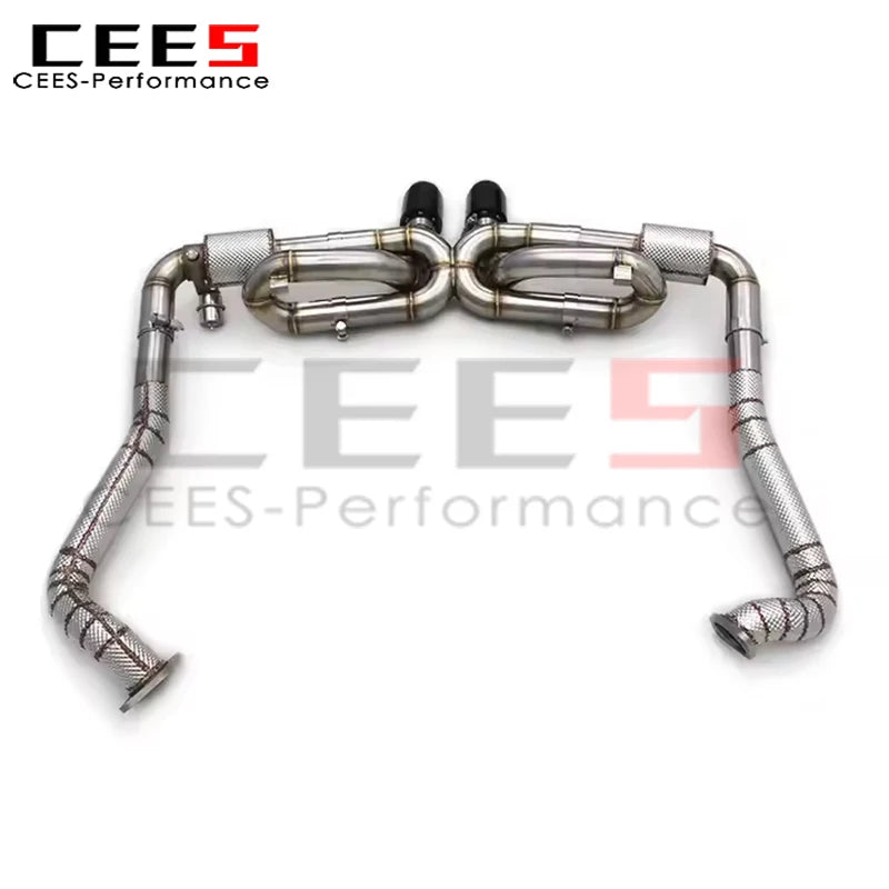 CEES Catback Exhaust for Porsche 718 Cayman/Boxster 2.0T 2016-2022 Upgrades GT4 Titanium Exhaust Pipe Muffler System