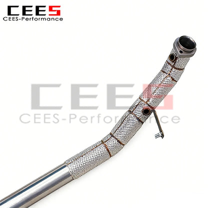 Mercedes-Benz CLS350 3.5L Stainless Steel Heat shield Downpipe Exhaust System