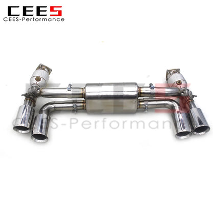 CEES Catback Exhaust  System catted downpipe Performance Exhaust Pipe escape For Porsche 911 991/991.2 3.0T 2016-2018