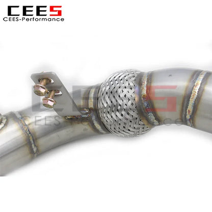 cees Downpipe Pipes for BMW X5M/X6M F85/F86 4.4T 2015-2019 Racing Car Exhaust System Stainless Steel Exhaust Pipe Assembly