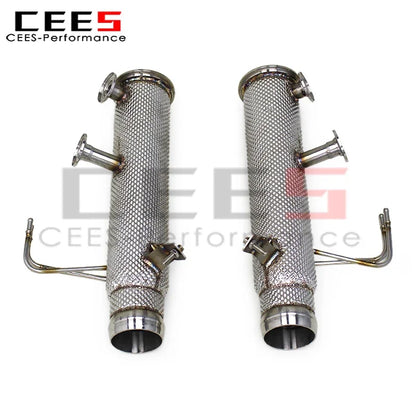 CEES  Downpipe Free Flow Pipes for Mclaren Artura 2021-2024 Stainless Steel Exhaust Downpipe Pipe Car Exhaust System