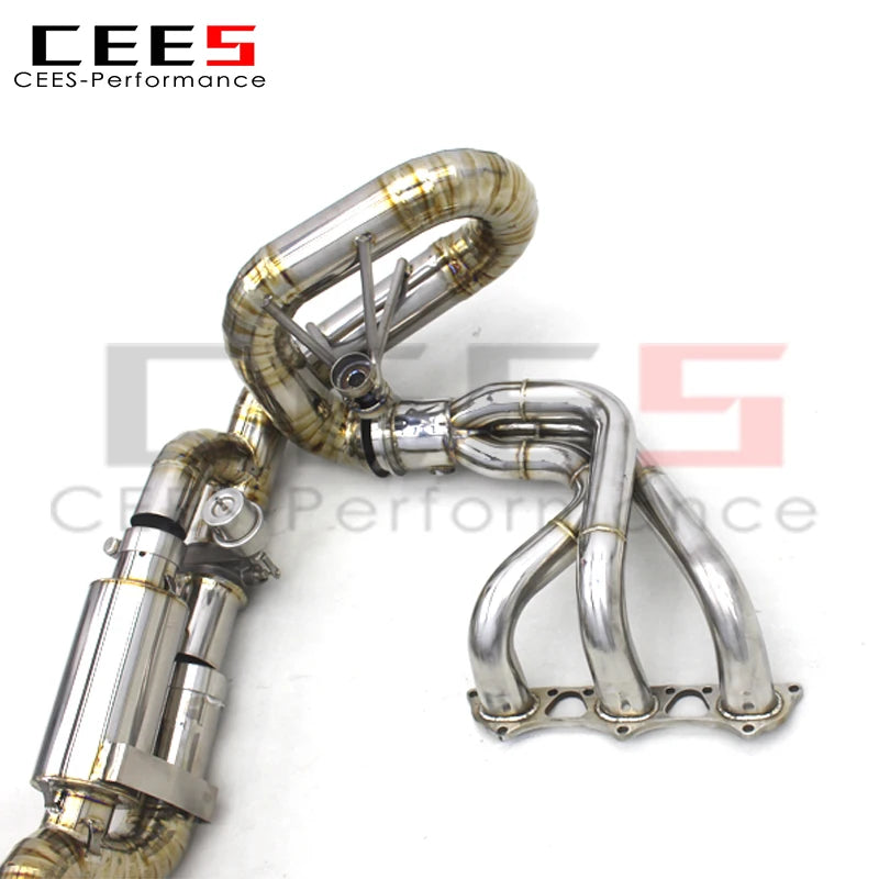 CEES Catback Exhaust Manifold For Porsche 911 991/991.1 GT3 4.0L 2015-2018 Titanium Exhaust Pipe Muffler Escape