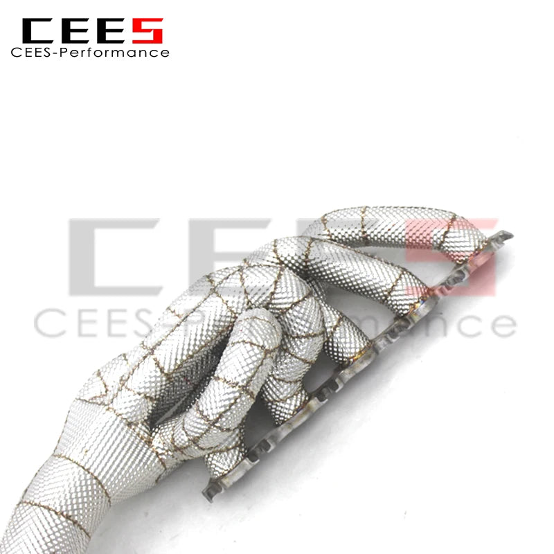 CEES Exhaust Manifold Assembly for Lamborghini Huracan STO/EVO Spyder 5.2 2019-2020 Stainless Steel Exhaust System Made in China