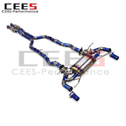 CEES Catback Exhaust System Assembly DB9 V12 6.0L 2004-2017 Escape High Performance Titanium Alloy Car Exhaust Pipe Muffler