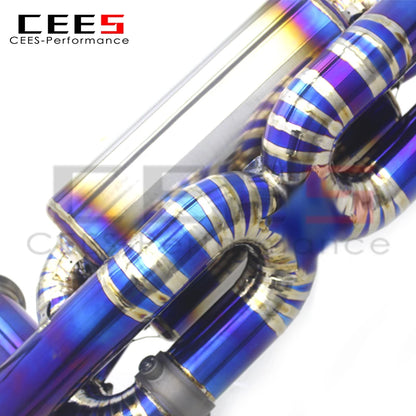 CEES Catback Exhaust System for Audi R8 V8/V10 4.2/5.2 2017-2023 Tuning Performance  Titanium Exhaust with Valve