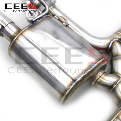 CEES Catback Exhaust For PORSCHE Cayenne 958 4.8 2010-2016 Stainless Steel Exhaust system valve control Exhaust Pipe Muffler