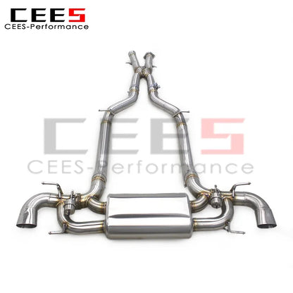 cees Stainless Steel Exhaust Pipe for Mercedes-Benz SLS AMG C197 6.2L 2011+ Catback Muffler Vacuum Valve Motrosport System