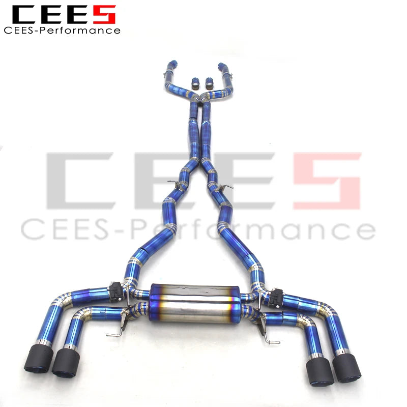 CEES Titanium Tuning Exhaust Catback System for BMW M850/M850i Alpina B8 G14 G15 G16 4.4TT 2020-2023 Titanium Exhaust Assembly