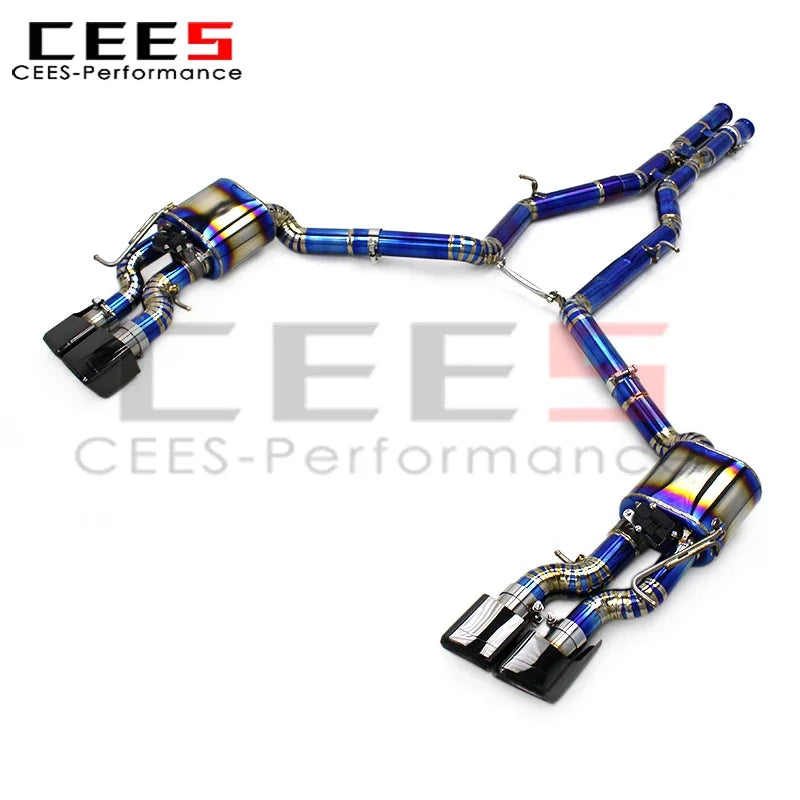 cees Catback Exhaust System for Mercedes-Benz CLS63 AMG W218 5.5T 2013-2017 Performance Titanium Escape Exhaust Pipe Muffler