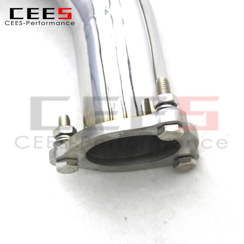 CEES mid pipe Downpipe For PORSCHE Cayenne 958 4.8 2010-2016 upgrade High quality exhaust pipes