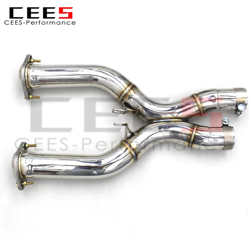 cees for Ferrari 599 6.0L 2006-2015 Downpipe X-pipe Exhaust System