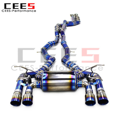 cees Valve Catback Exhaust System for BMW M3/M4 F80/F82 3.0T 2015-2019 Performance Titanium Valvetronic Exhaust Pipes Muffler