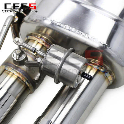 CEES High Performance Exhaust Pipes for Audi S4/S5 B8.5 3.0T 2013-2019 Stainless Steel Valve Exhaust Catback System Assembly