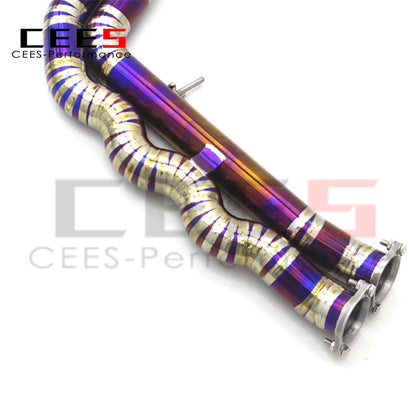 CEES For BMW M3/M4 F80/F82 3.0T 2015-2019 Titanium alloy Performance Equal length Mid pipe With resonator