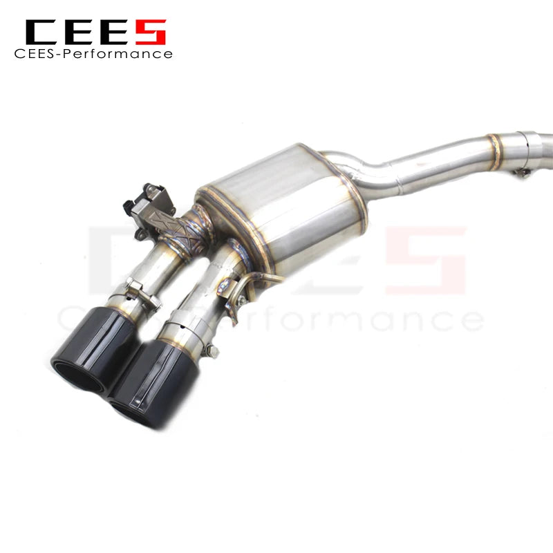 CEES Catback Exhaust System Stainless Steel Valvetronic Exhaust Pipe For Audi S4/S5 B9 3.0T 2019-2023