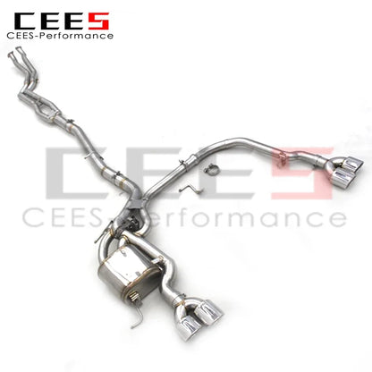 CEES Catback Exhaust For BMW 530/530i E60 2004-2010 Car Exhaust System Exhaust Pipe Muffler Stainless Steel Escape