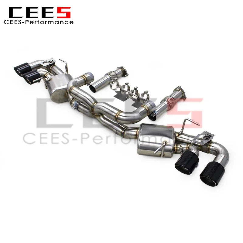 CEES  Valve Catback Exhaust System for Chevrolet CORVETTE C8 2019-2023 Stainless Steel Performance Valve Exhaust Pipe Muffler