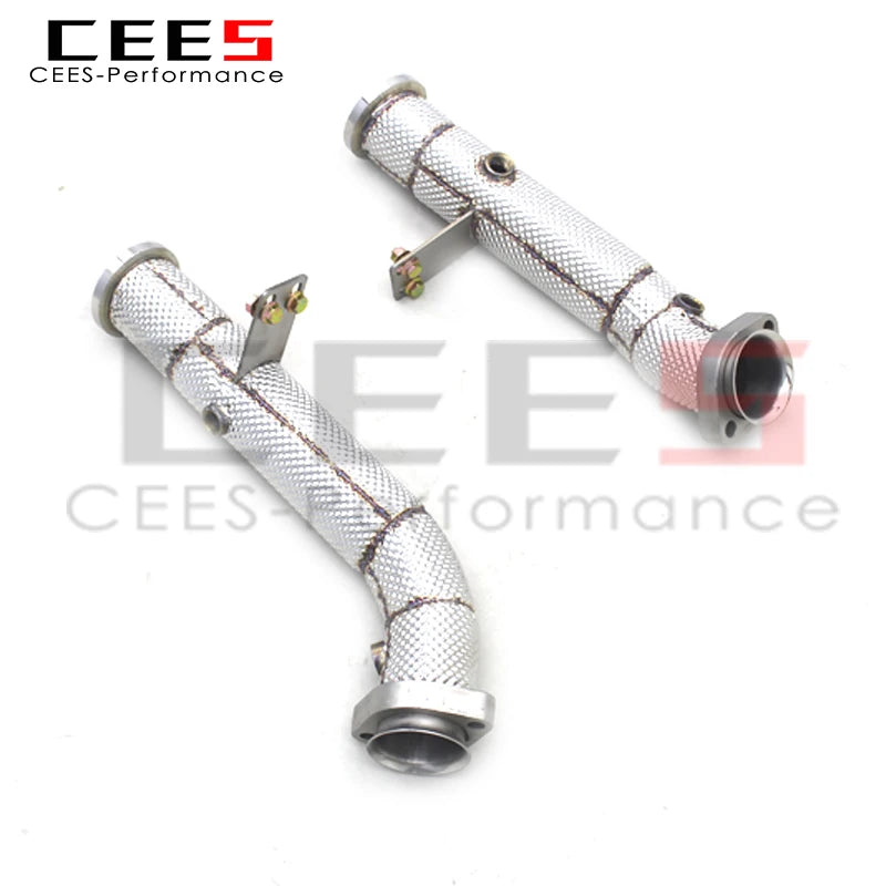 Decat Downpipe For Mercedes-Benz E43 AMG 2016-2022 Automotive Performance Accessories Stainless Steel Catless downpipe