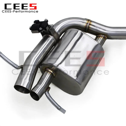 cees Valvetronic Catback Exhaust System for Mercedes-Benz S500 3.0T 2023-2024 Stainless Steel Exhaust Pipe Muffler Quad Outlet