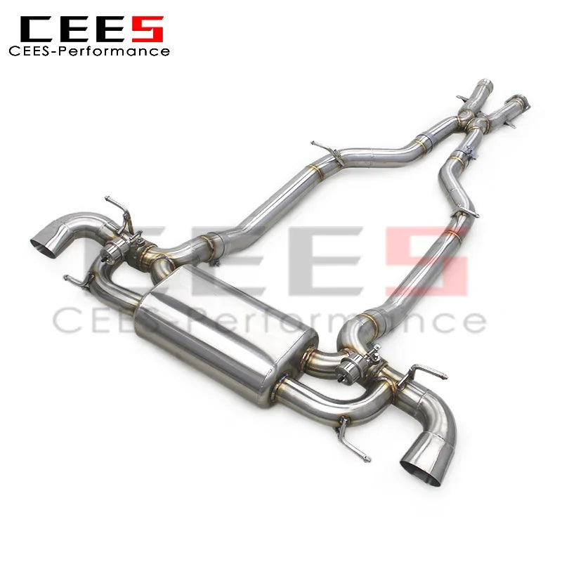 cees Stainless Steel Exhaust Pipe for Mercedes-Benz SLS AMG C197 6.2L 2011+ Catback Muffler Vacuum Valve Motrosport System