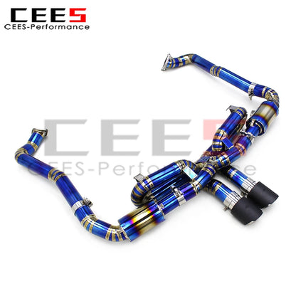 CEES Exhaust Pipes for PORSCHE 718 Cayman/Boxster 2.0T 2016-2023 Escape Car Exhaust System Titanium Exhaust Pipe Muffler