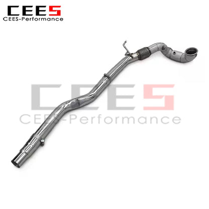 cees Downpipe Exhaust Pipes for VW Golf 8R 2.0T 2019-2023 High Performance Stainless Steel Car Escape Exhaust System Assembly