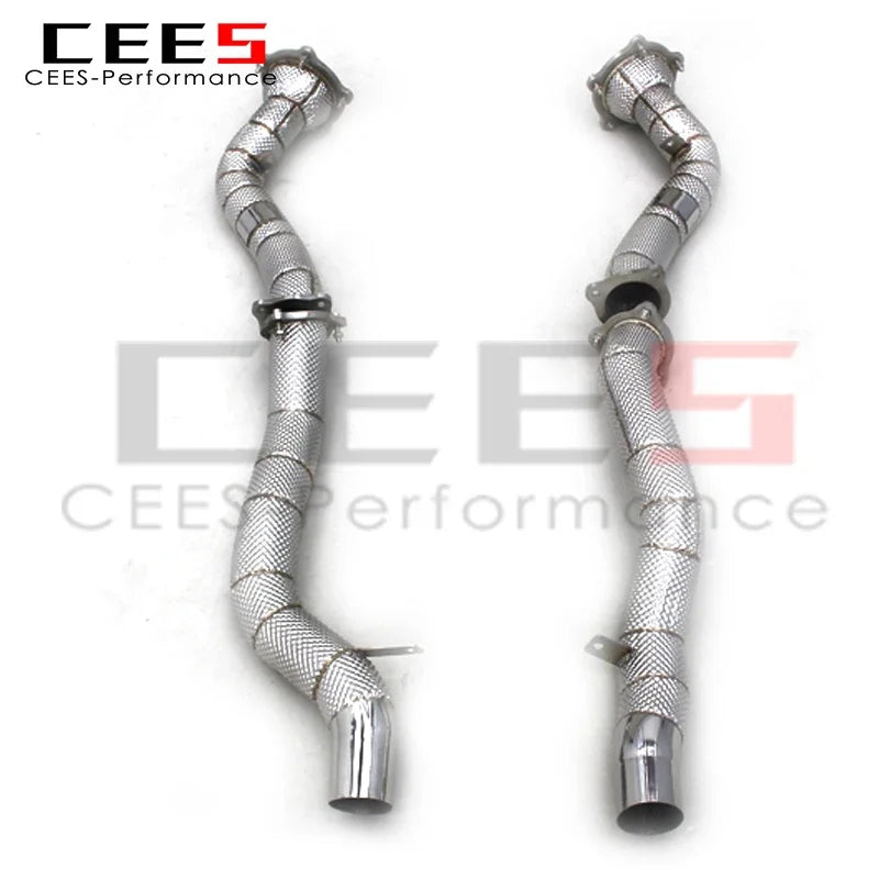 cees for Porsche Cayenne 957 3.6/4.8T 2006-2010 Stainless Steel Downpipe Exhaust System