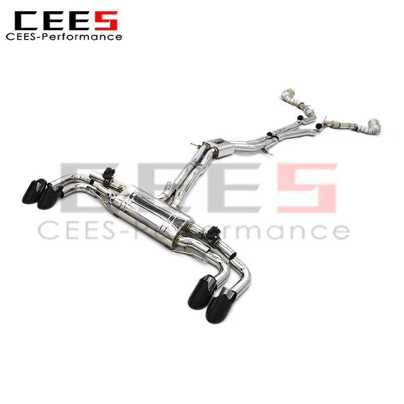 cees Downpipe Catback Exhaust System for PORSCHE Cayenne 958.1 4.8 2010-2016 Performance Stainless Steel Exhaust Pipe Muffler