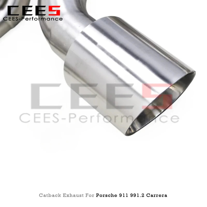 cees Vacuum Valve Catback Exhaust System for Porsche 911 991 991.2 Carrera 3.0T 2016-2018 Upgrades GT3 Engine Exhaust Manifold