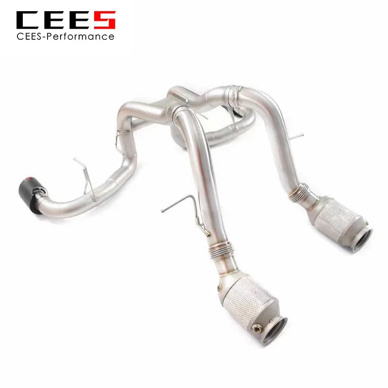 cees Catback Exhaust for Mclaren 570S 3.8 2015- Racing Car Catback Muffler Exhaust Pipe Escape Stainless Steel/Titanium Valve Exhaust Sound High flow catted downpipe Exhaust System