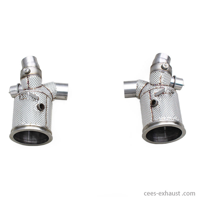 Porsche 911 991/991.1 GT2 RS 3.6 2010-2016 Stainless Steel Heat Shield Downpipe OEM Valve Exhaust System