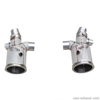 Porsche 911 991/991.1 GT2 RS 3.6 2010-2016 Stainless Steel Heat Shield Downpipe OEM Valve Exhaust System