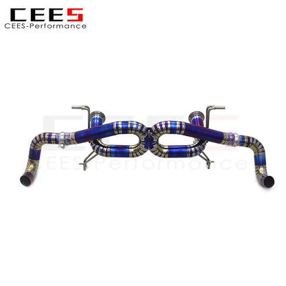 CEES Catback Exhaust For Audi R8 v10 5.2L 2020-2023 Car Exhaust System Free flow Titanium Exhaust Muffler Pipe