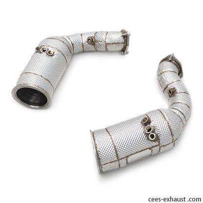 Audi RSQ8 Stainless Steel Catted Header Downpipe Exhaust System