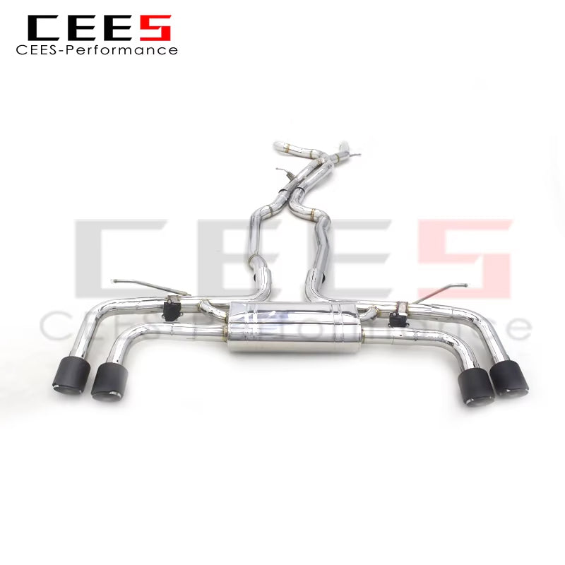 CEES Valved Catback Exhaust For PORSCHE Cayenne 958 4.8 2010-2016 Exhaust Pipe Muffler 304 Stainless Steel Exhaust Systems