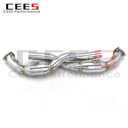 CEES  Stainless Steel Sport Exhaust System Tuning Auto Parts For PORSCHE 911 997.1/997.2 Carrera 2004-2012 Catback muffler Manifold Exhaust heads