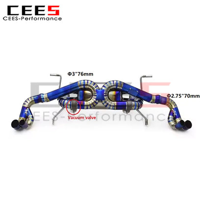 CEES Catback Exhaust for AUDI R8 5.2L 2015-2022 Tuning Performance Valve Mufflers Exhaust Assembly Car Accessories AutoAccessory