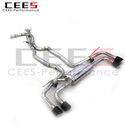 CEES Valved Catback Exhaust For PORSCHE Cayenne 958 4.8 2010-2016 Exhaust Pipe Muffler 304 Stainless Steel Exhaust Systems