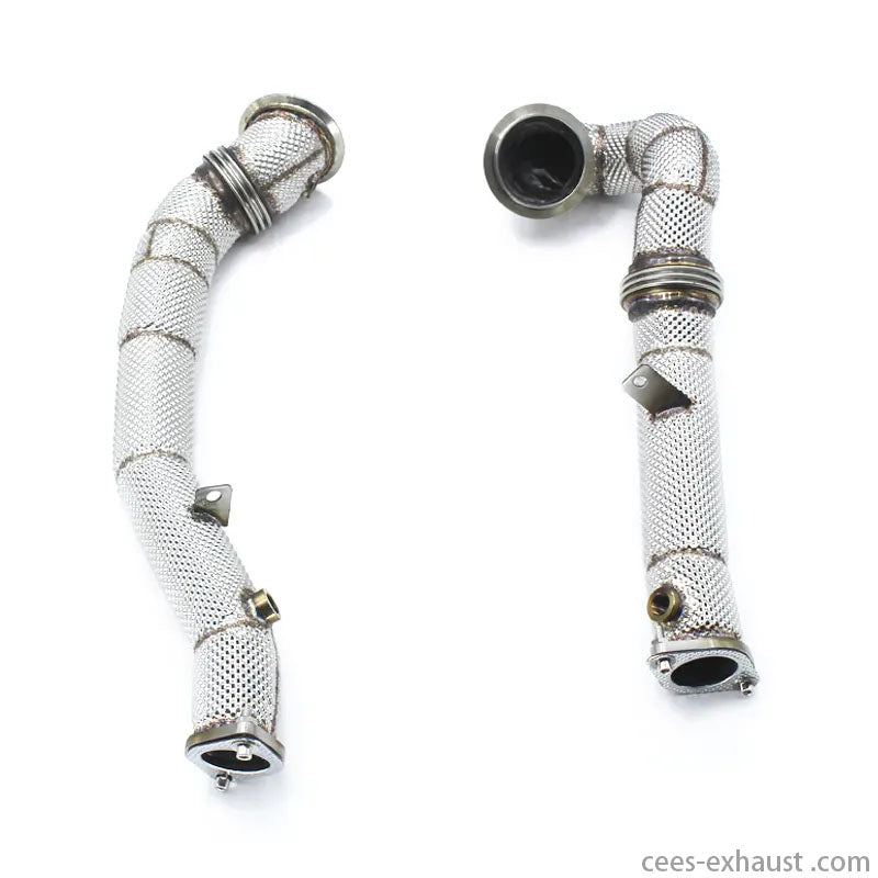 BMW X6 E71 3.0T N54 2008-2014 Free Flow Pipe Heat Shield Downpipe Exhaust System